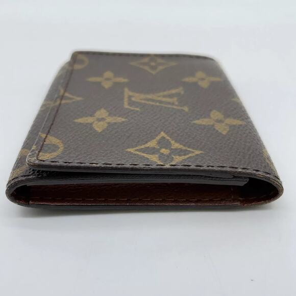 VTG Louis Vuitton Monogram Envelope Carte De Vistie Card Holder Wallet W/Box - Picture 13 of 15